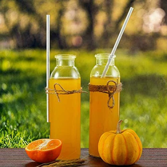 7.75 Inch BPA-Free Plastic Drinking Straws individually wrapped (White) 800 Pcs - Picture 4 of 7